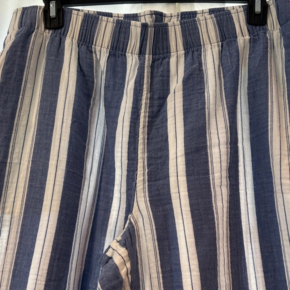 Old Navy Casual Striped Linen Blend Wide Leg Pant XL - Picture 2 of 4